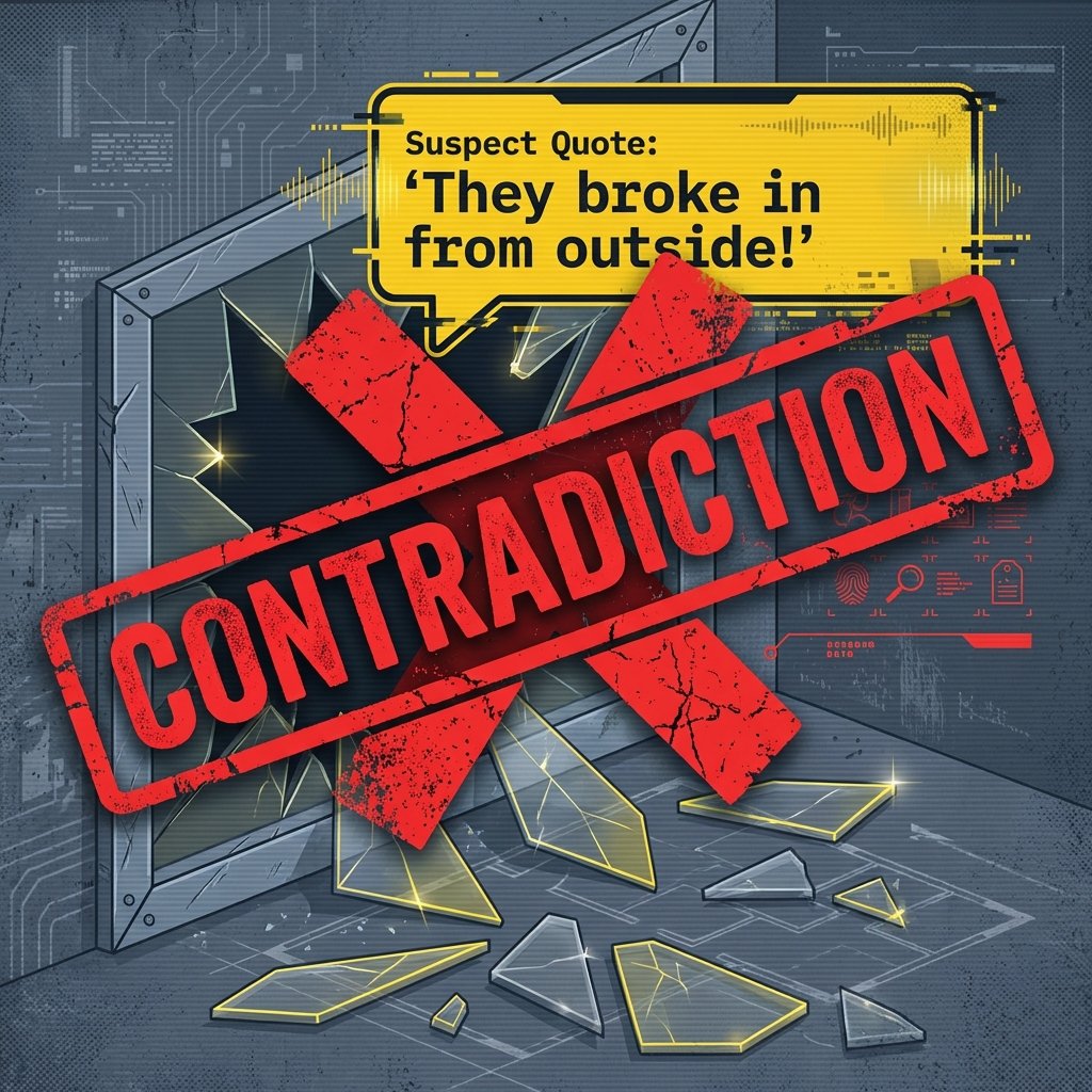 The Architectural Lie - Forensic Contradiction Infographic