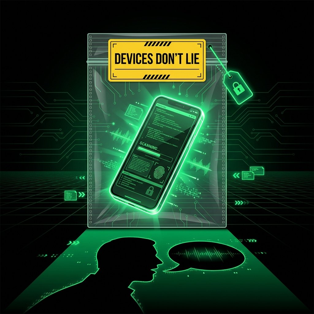 The Silicon Witness - Device as Witness Infographic