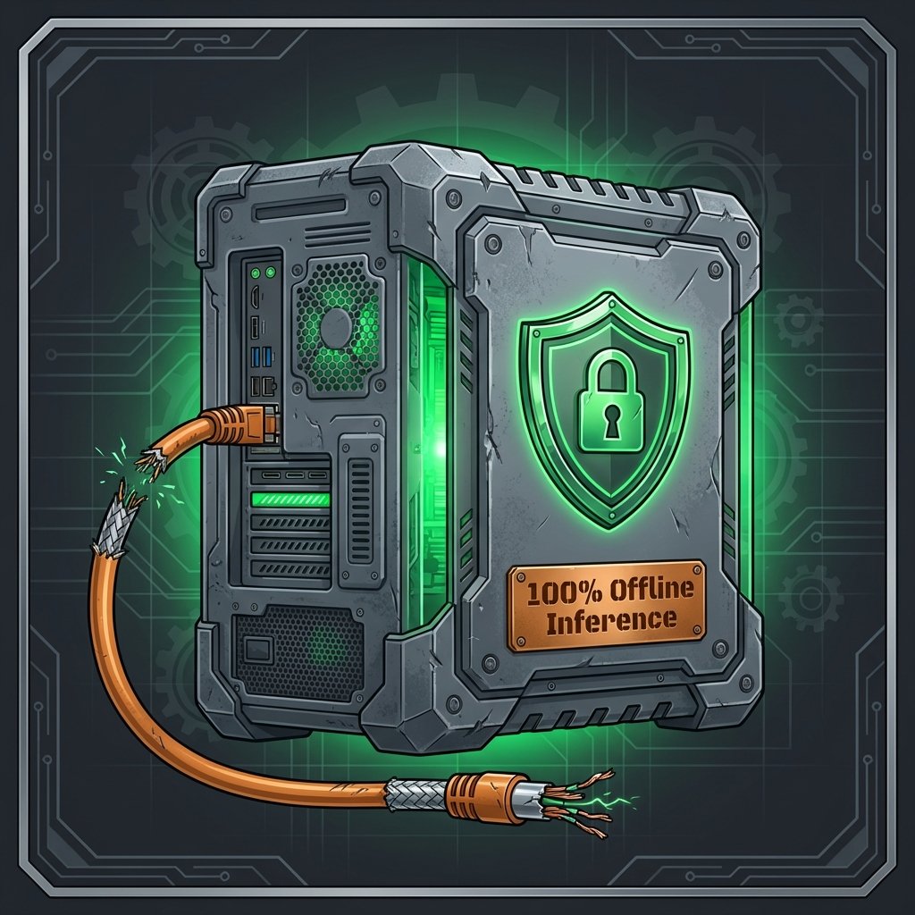 The Offline Shield - Air-Gapped Infographic