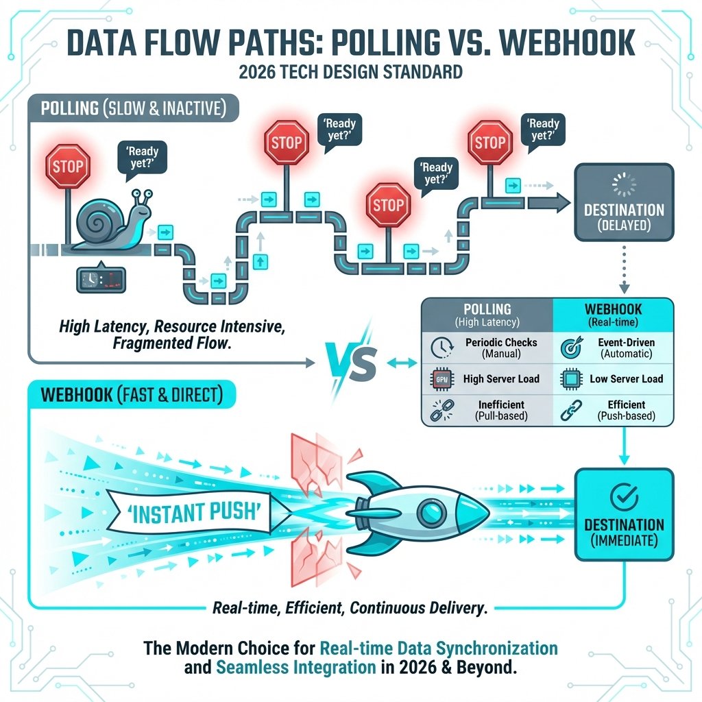 Webhooks vs Polling: The Speed of Real-Time Push